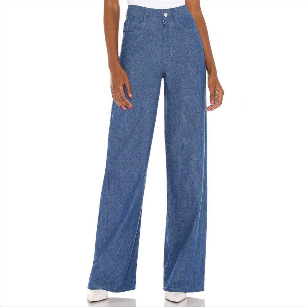 WeWoreWhat High Rise Wide Leg Jeans